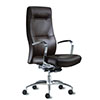 High Back Leather Chair, Black